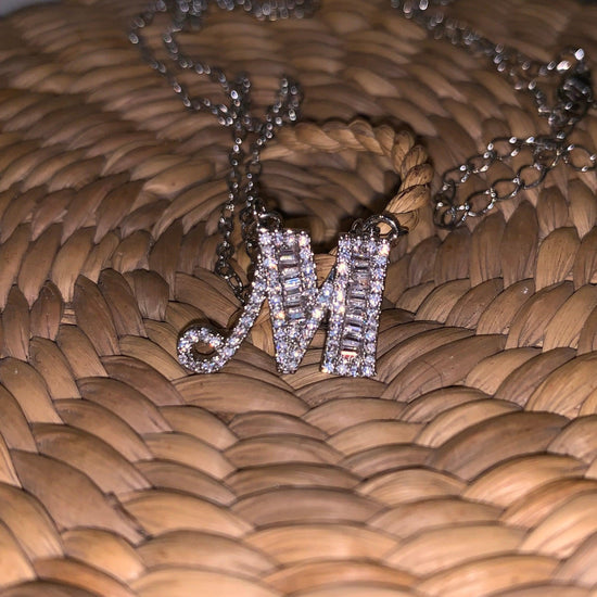 Silver Beget Initial Necklace - Zevar King