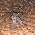 Silver Beget Initial Necklace - Zevar King