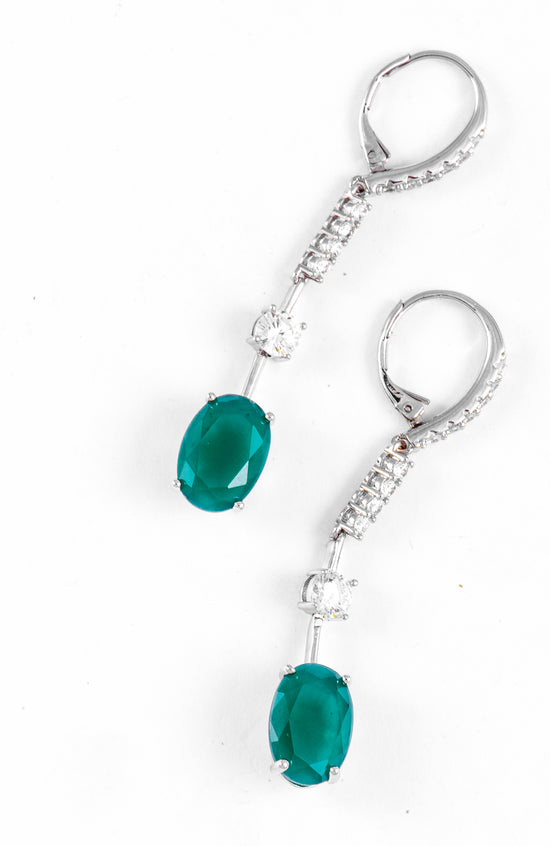 Margaret Oval Cut Diamanté Earrings