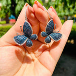 Metalmark Butterfly Earrings - Zevar King