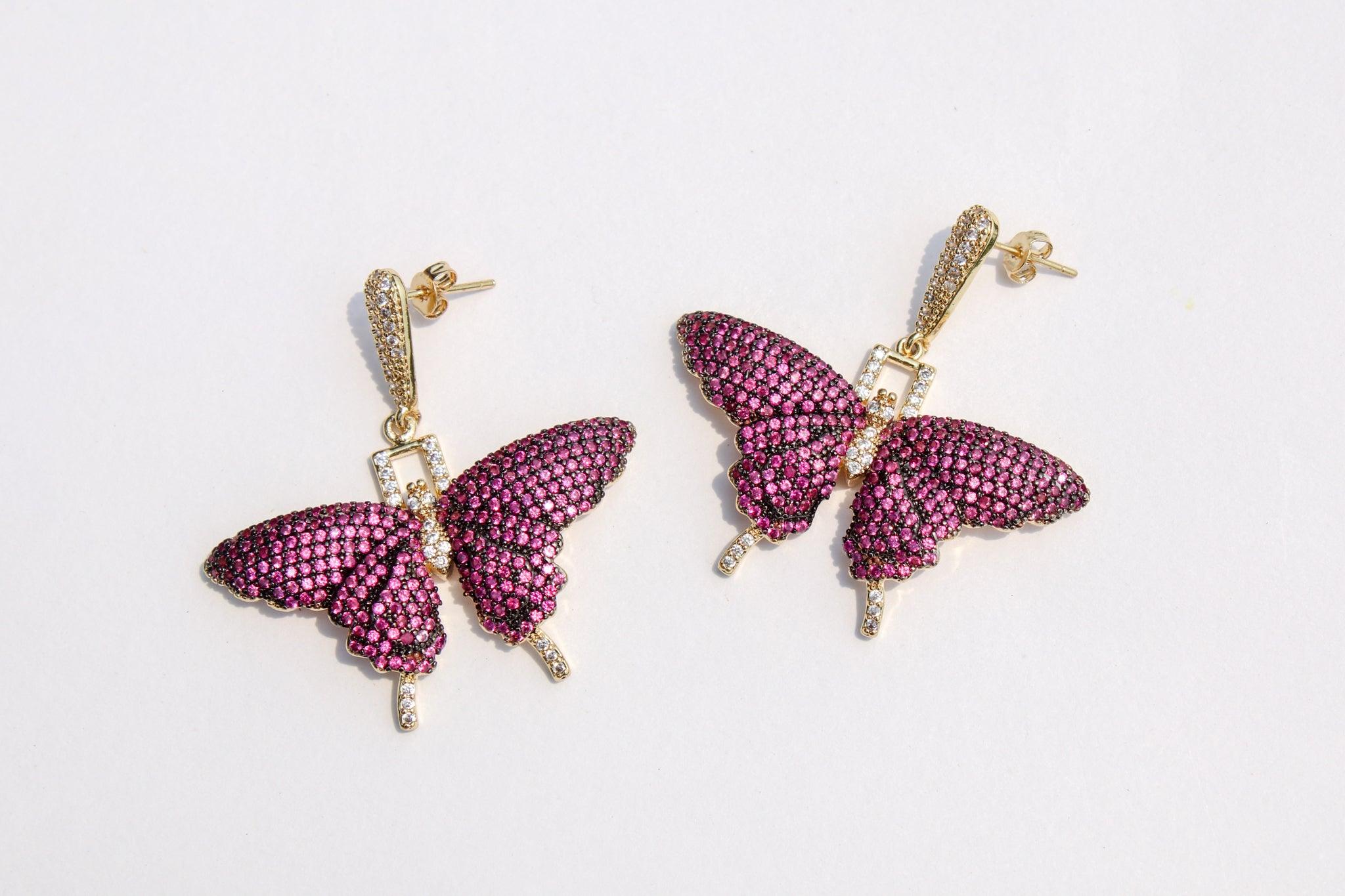Monarch Butterfly Earrings - Zevar King