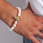 Baroque Pearls Ganesha Bracelet - Zevar King