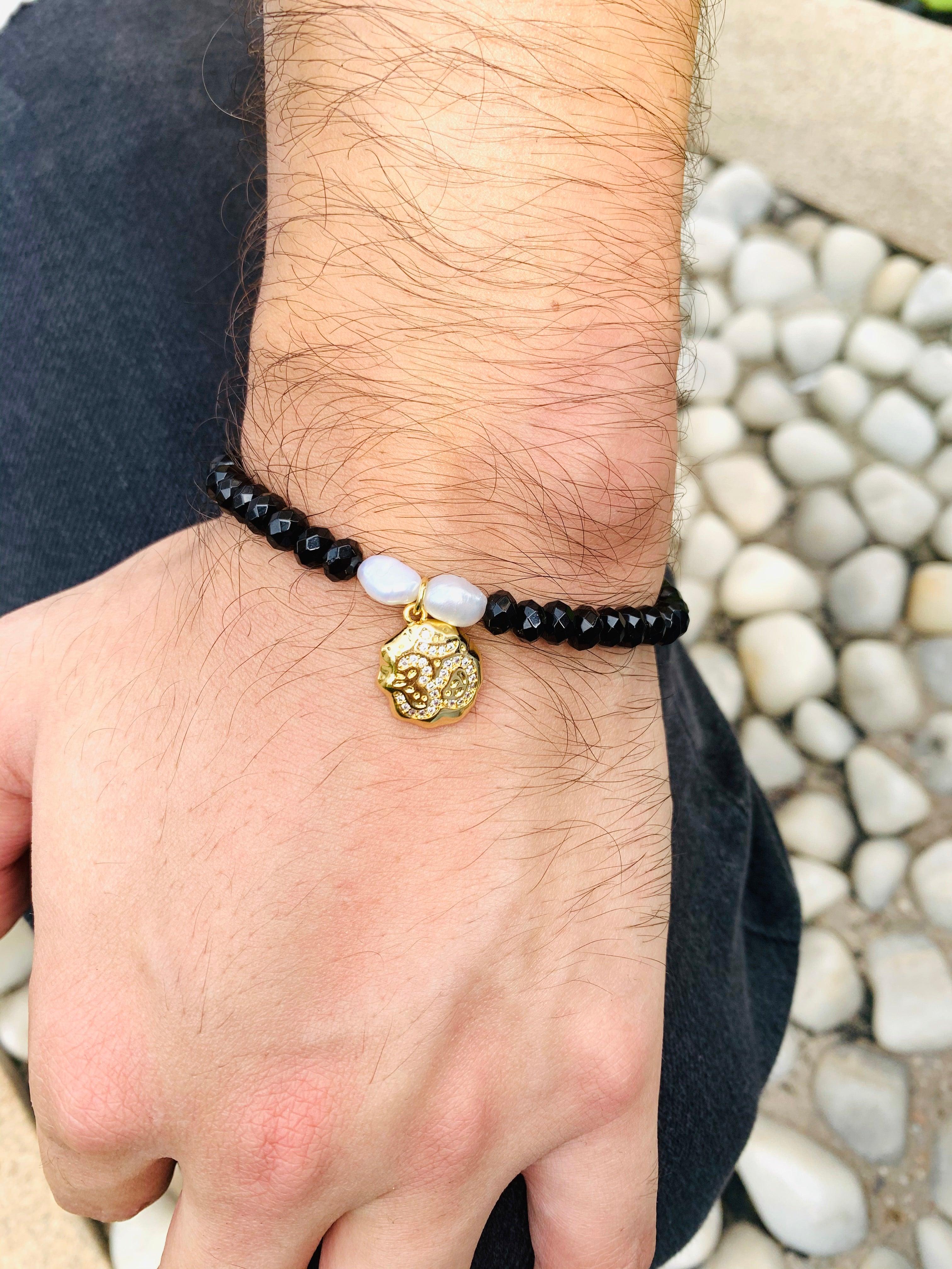 OM Black Onyx Bracelet - Zevar King