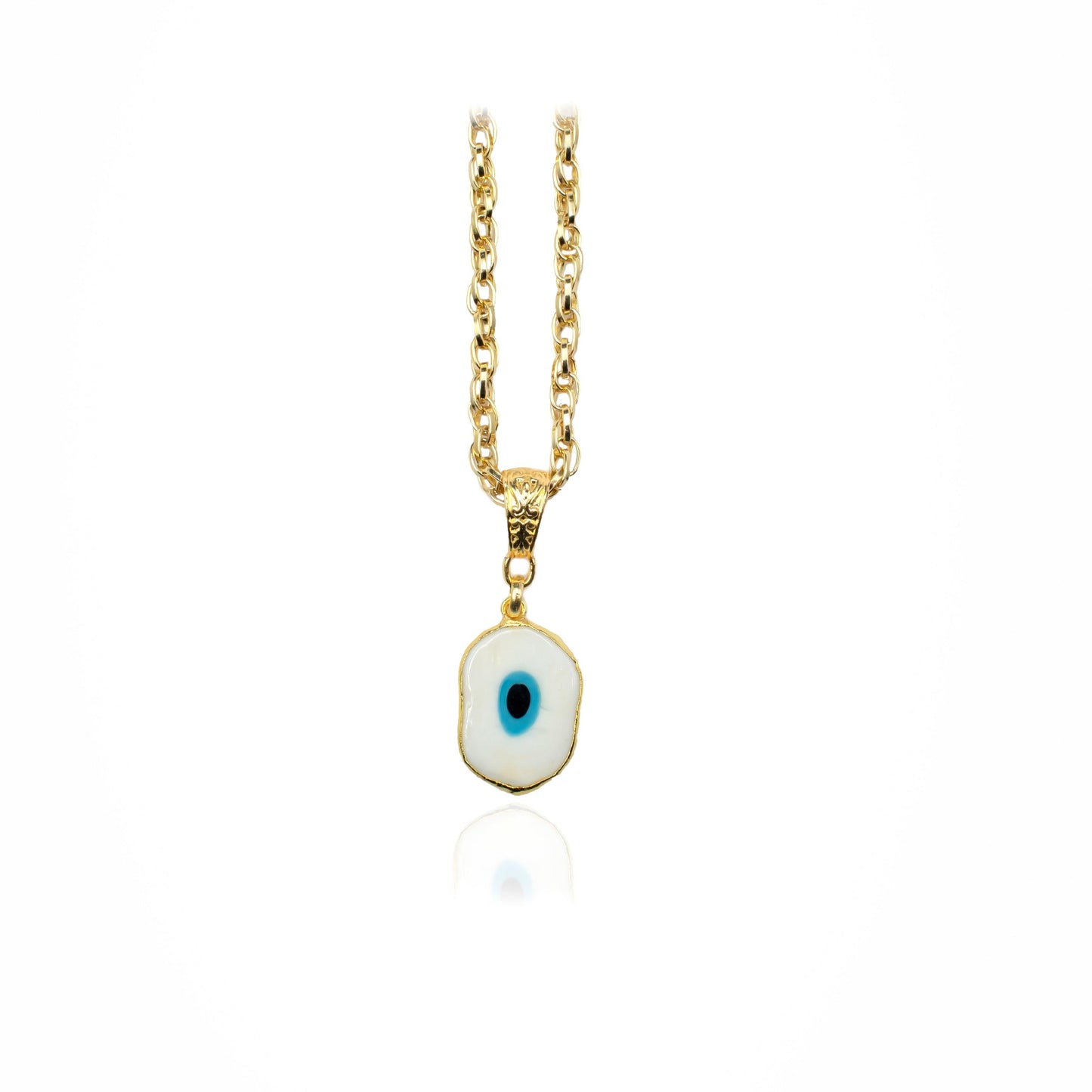 14k Diamond Lucky Eye Necklace, Tiny Evil Eye Necklace, Small Diamond  Necklace, 14k White, Rose, White, Mini Evil Eye, Bezel Set, Elena - Etsy
