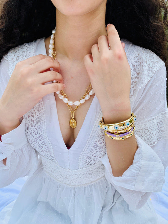 Load image into Gallery viewer, Pearl Dreams Stack Necklace - Zevar King
