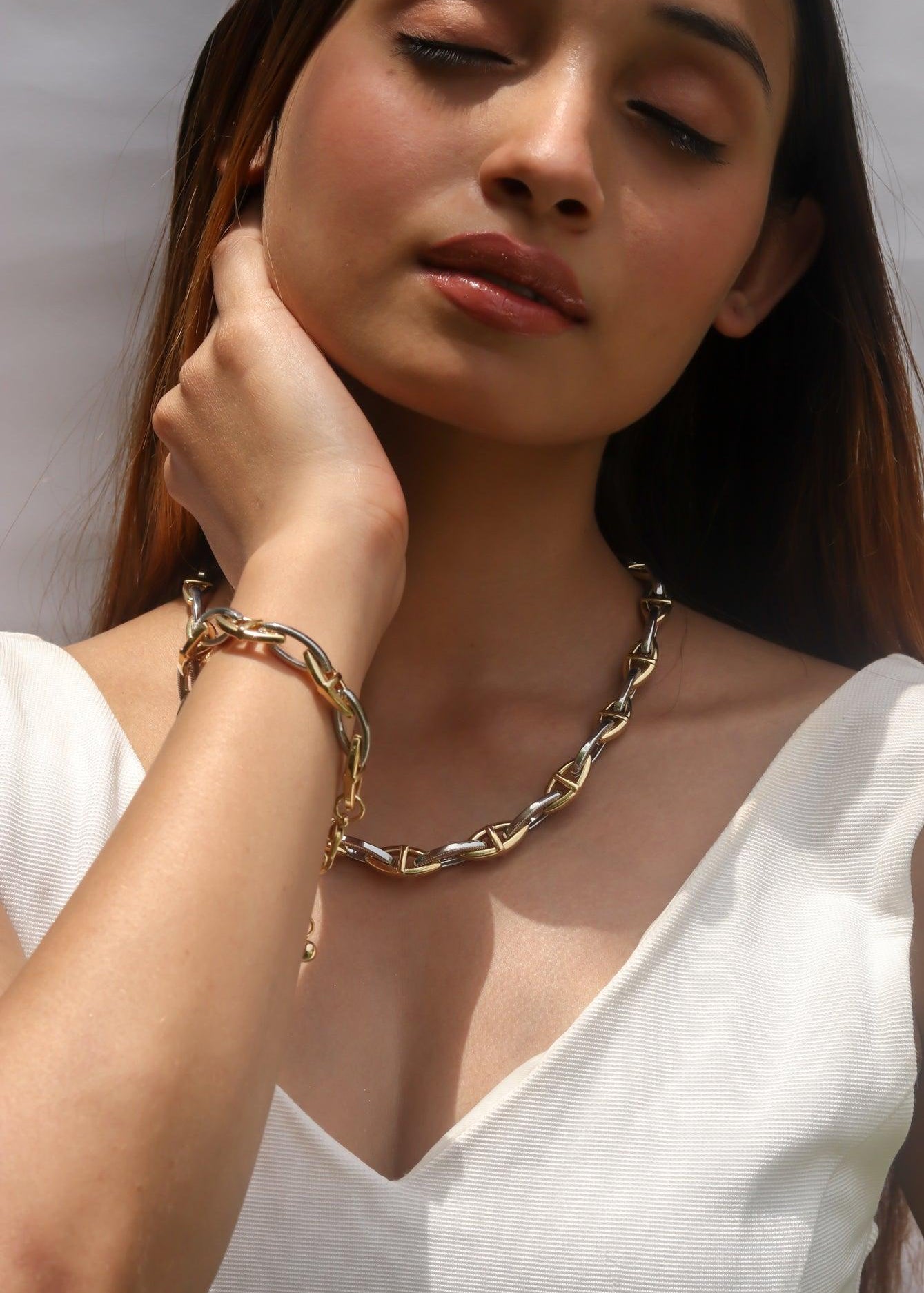Selene Link Chain Necklace - Zevar King