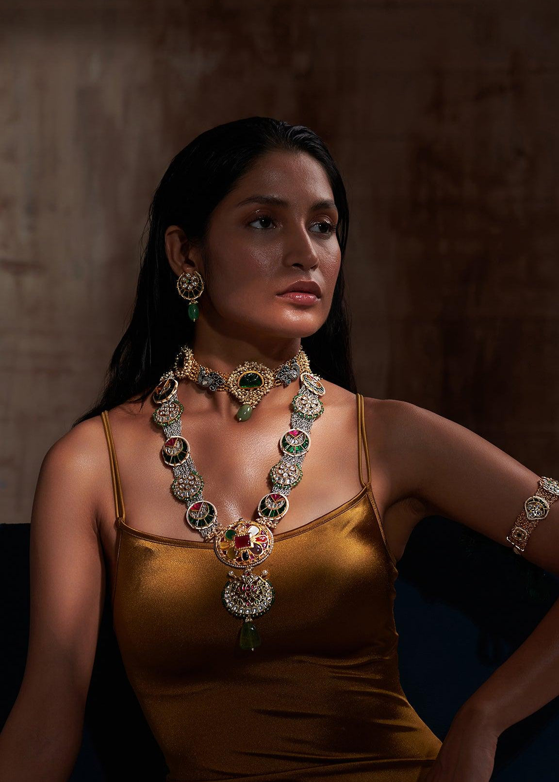 Maya Rani Haar Set (Long Necklace Set) - Zevar King