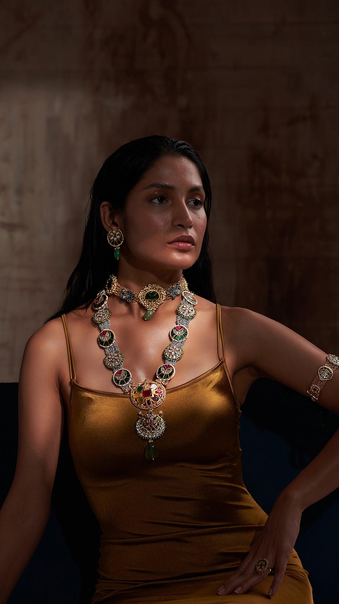 Load image into Gallery viewer, Maya Rani Haar Set (Long Necklace Set) - Zevar King
