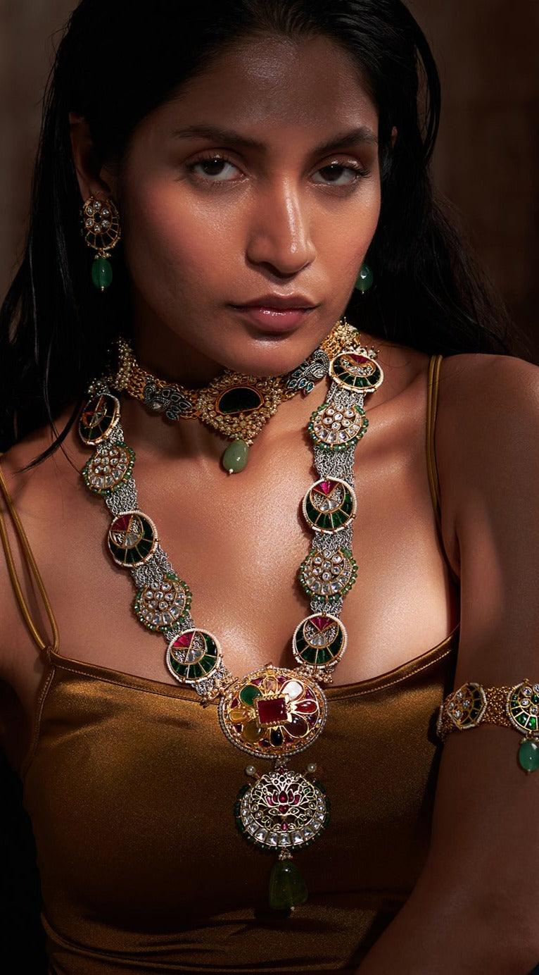 Load image into Gallery viewer, Maya Rani Haar Set (Long Necklace Set) - Zevar King
