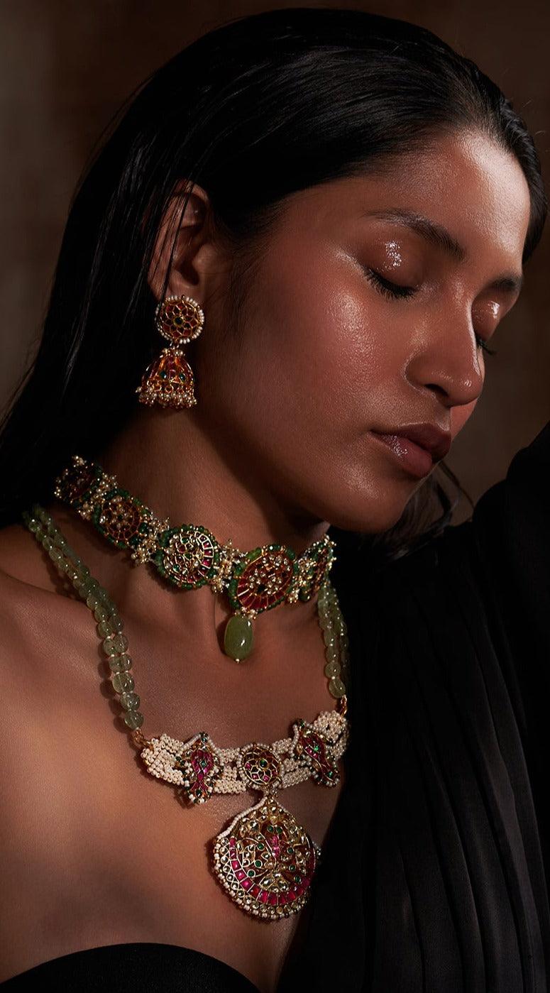 Noor Long Necklace Set - Zevar King