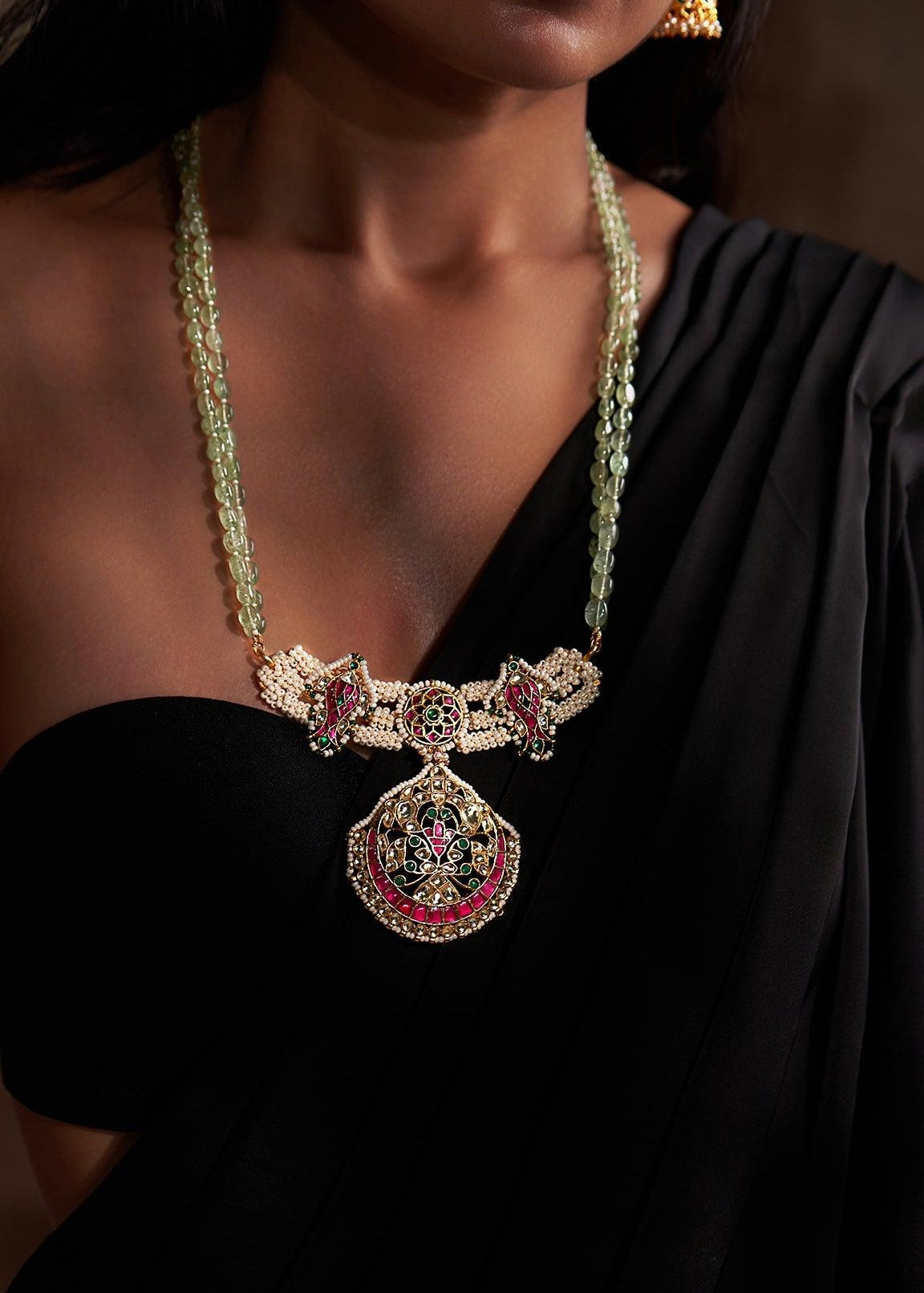 Noor Long Necklace Set - Zevar King