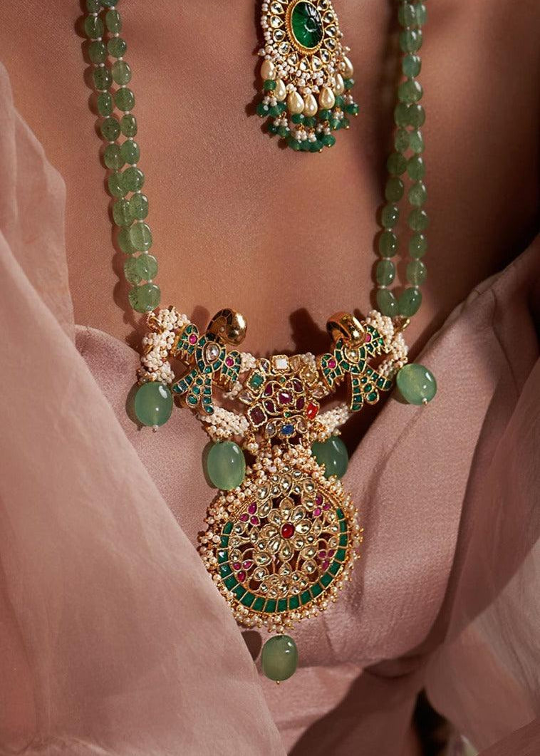 Naina Long Necklace Set - Zevar King