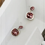Silver Swarovski earrings - Zevar King