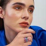 Triple Colour Beget Cocktail Ring