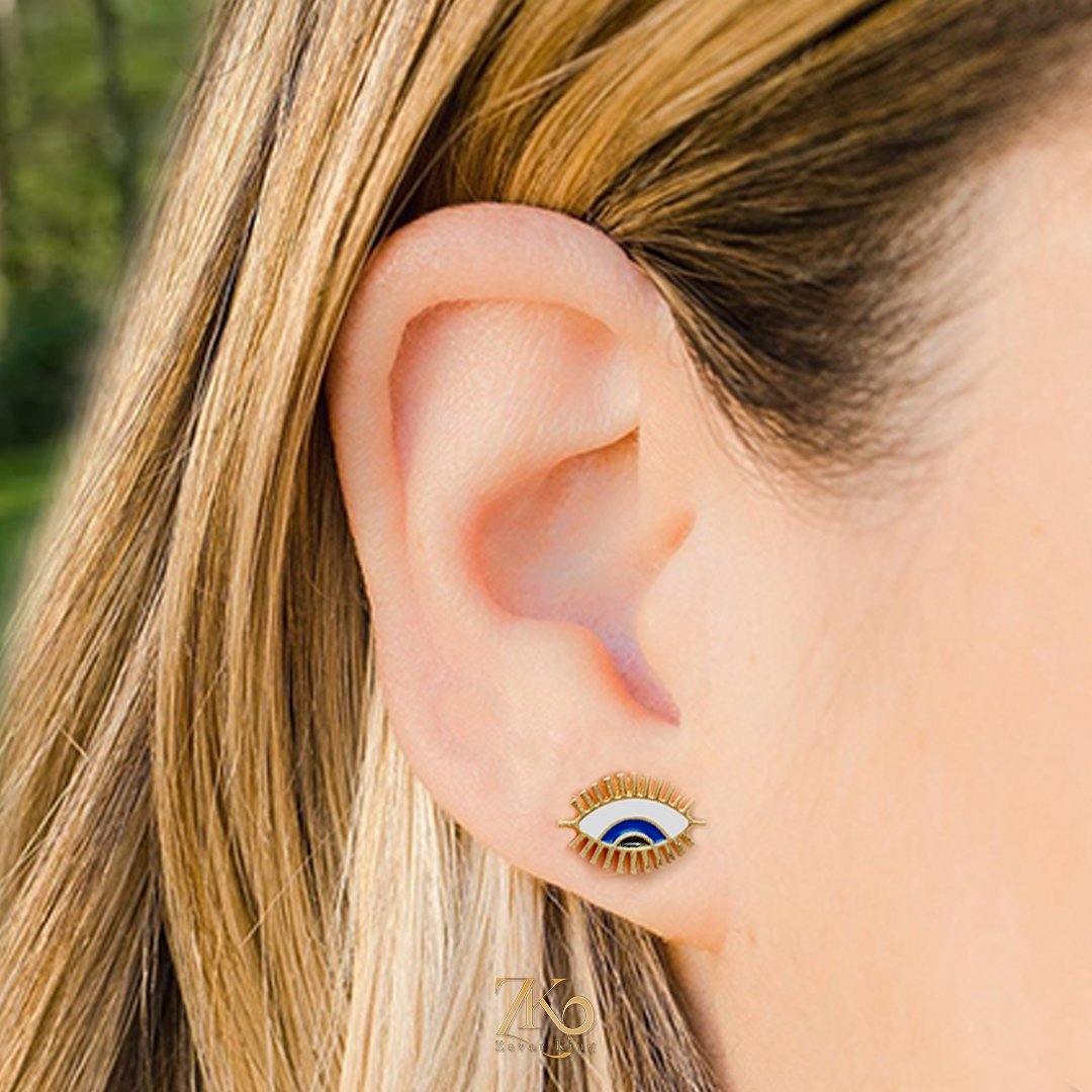 Evil Eye Studs / Earrings - Zevar King