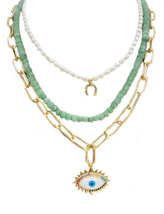 Load image into Gallery viewer, Tulum Layered Necklace - Zevar King
